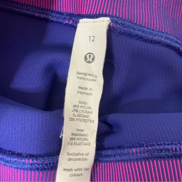 Lululemon women’s base pace two tone ribbed crop 23” leggings 12 - Picture 7 of 9